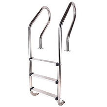 Swimming Pool Handrail 3 Steps Stainless Steel Pool Ladder Heavy Duty Swimming Pool Step for In Ground Pools 150kg Weight Capacity/Silver / 1.2mm (Silver 1mm) (Silver 1.2mm)