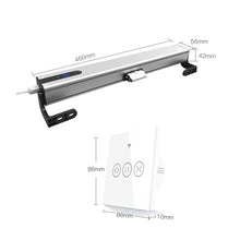 ZIJINGM Automatic Window Opener with Wall Switch, WiFi APP Control 24 Hours Timing, Speed: 10 mm/s, Adjustable Stroke: 100-400 mm, Double Chain Design, Suitable for Sliding Windows