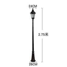 Lights Outdoor High Pole Aluminum Pastoral Patio Street Light High Brightness Glass E27 Landscape Lawn Lantern European Classic Villa Pathway Courtyard Road Light Rustic Lawn Floor Street Lighting Fix