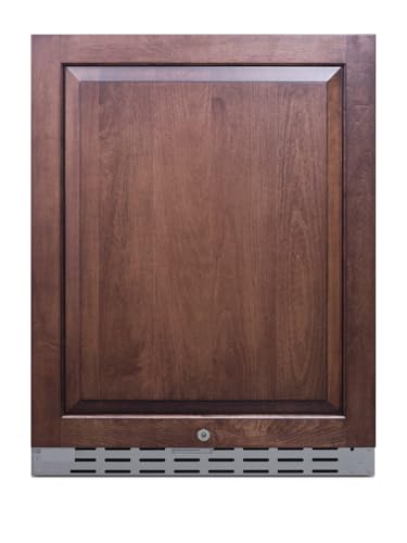 Summit 24” Refrigerator, Built-in, Outdoor Refrigerator, 4.2 cu.ft. Capacity, ADA Compliant, Stainless Steel Cabinet, Panel Ready Door*- AL55OSCSSIFLHD (Panels Not Included) (Left Handed Door Swing)