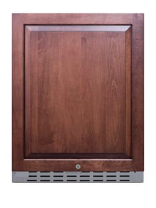 Summit 24” Refrigerator, Built-in, Outdoor Refrigerator, 4.2 cu.ft. Capacity, ADA Compliant, Stainless Steel Cabinet, Panel Ready Door*- AL55OSCSSIFLHD (Panels Not Included) (Left Handed Door Swing)