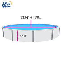 Blue Wave NL327-40 Heavy Gauge Mangalore Mosaic Oval Unibead Pool Liner Blue
