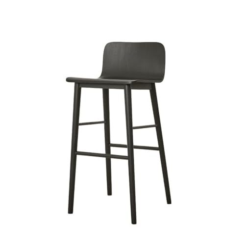 YXIANG56Q Bar Stools Black High Stool Bar Restaurant Household Wooden High Chair Multi-Size Optional Bar Chairs(Small)