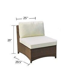 WUnlimited Studio Shine Collection Modular Conversation Set with Loveseat 4 PCs Dark Brown