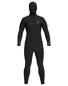 Billabong Mens 5/4mm Furnace Hooded Chest Zip Full Wetsuit Black XX-Large