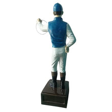 Classic Lawn Jockeys Blue Garden Statue Lawn-Jockey, 36" Height