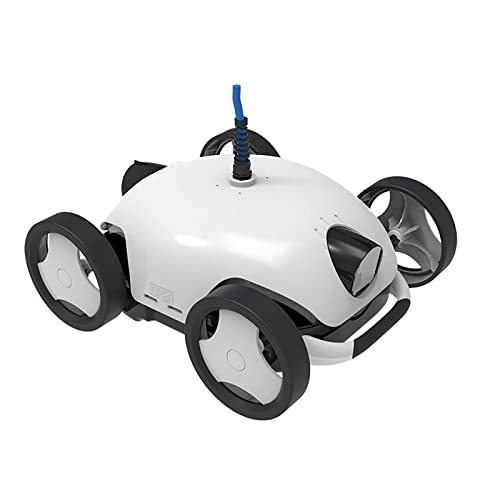 Cordless Autonomous Pool Vacuum Cleaner, Robotic Pool Cleaner, Self-Parking, with 90 Mins Maximum Runtime, 2-Motor Powerful Suction, Pool Vacuum for Above/In Ground Flat