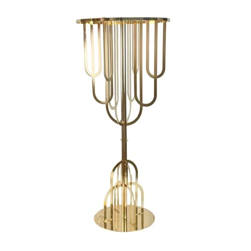 Wedding Flower Stand 2/5/6/10pcs Wedding Decoration Wedding Metal Gold Flower Stand Vase Arch Tree Centerpieces for Table Decor Modern Decoration(5pcs)