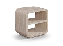Meridian Furniture 77062Travertine-ET Calix Collection Art Deco Indoor/Outdoor Concrete End/Side Table with Water-Transfer Finish, 20" W x 14" D x 20" H, Travertine