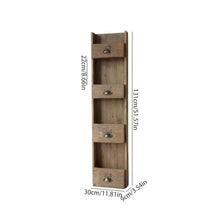 IBONSON Multi Tiered Plant Stand Indoor Courtyard Balcony Four-Grid Wooden Wall Flower Stand Garden Decoration Gardening Tool Storage Rack Corner Outdoor Plant Stand