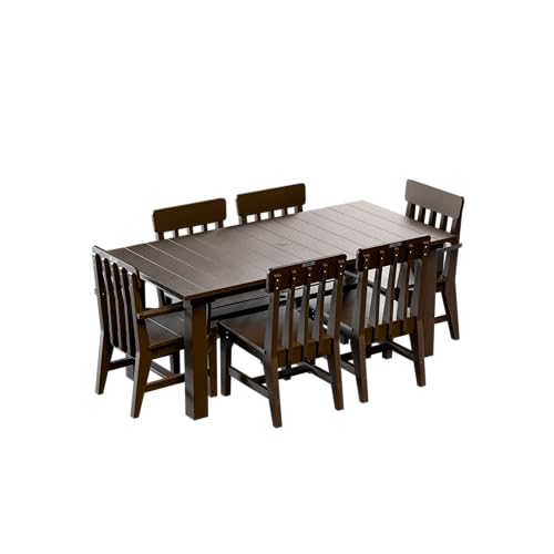 Breeo X Series 7pc Dining Table - 35"x72" - Outdoor Patio Furniture Set