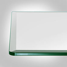 Dulles Glass 30X60 inch Rectangular Glass Table Top - Tempered - 1/4" Thick Glass Surface, Safe Beveled Edge, Radius Corners, Multipurpose for Dining, Patio, Coffee and End Table