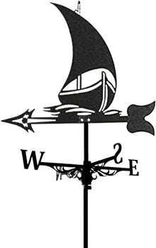 Weather Vane Metal Weathervane Retro Farm Scene Garden Stake Wind Direction Indicator Durable Garden Decorations Wind Vane (Color 5) (Color 4)