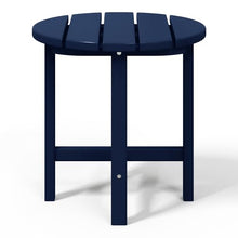WestinTrends Dylan Outdoor Adirondack Chair with Ottoman and Side Table 3-Piece Set, Navy Blue
