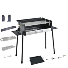 HBJWOV Barbecue Rack Outdoor Stainless Steel Barbecue Stove Home Camping Folding Carbon Oven