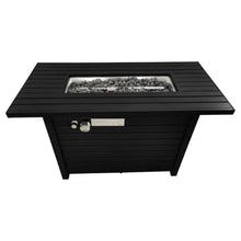 Outdoor Fire Pit Table with Steel Construction and Lid for Patio Use