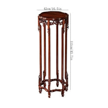 CFGH6FDF Artware Holder Indoor Household Openwork Carving Bonsai Base, Chinese Style Redwood Display Stand Home Decor