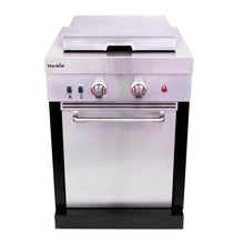 Charbroil Medallion Series Modular Outdoor Kitchen Dual Fuel Convective 2-Burner Gas Stove Top, Stainless Steel - 463246218