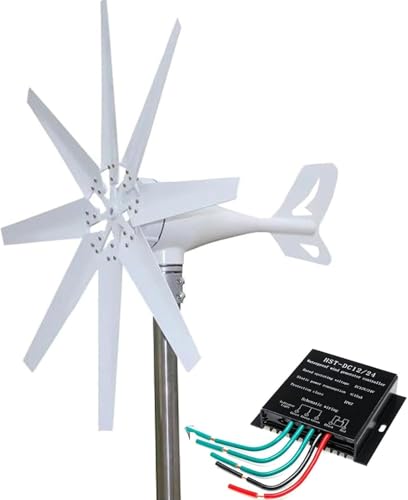 Wind Turbine Generator 15000W - Small Windmill for Homes, Wind Power Generator 12V 24V 48V 110V 220V Hybrid Solar Wind Power Kit for Terrace, Marine, Motor Home,Boat(220V)
