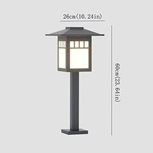 Outdoor Waterproof Lawn Lights E27 1-Light External Garden Lamps Modern Home Yard Decorative Path Lights Outside Floor Mount Lighting Fixture Compatible with Landscape Deck H23.64in ,chandelier lighti