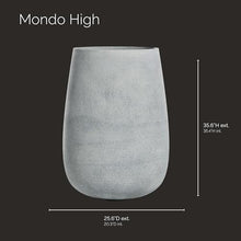 COSAPOTS Mondo High Tall Fiberglass Planter, Indoor/Outdoor
