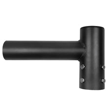 OHLECTRIC 2-3/8" Round Pole Top Mounting Adapter – 1 Tenon Slipfitter Round Straight Arm - Powder-Coated Zinc Steel with Stainless Hardware, 35 LBS Capacity - Durable Outdoor Installation
