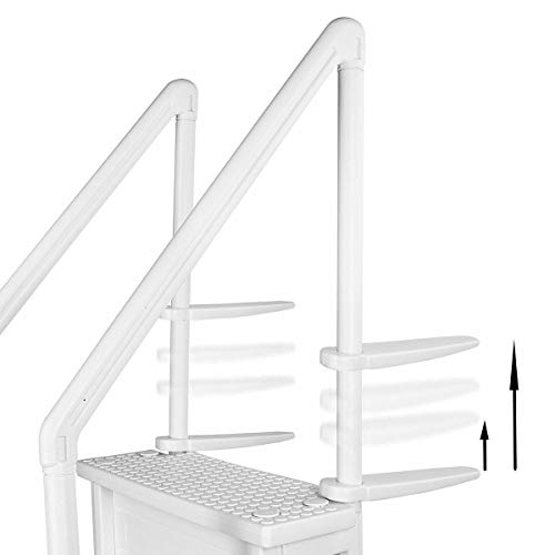 Goodyusstore Above Ground Pool Ladder White