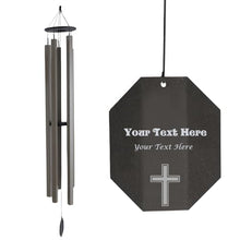 Lambright Chimes Sunsetter 73" Tall Mocha Personalized Wind Chime, Gift for Memorial Sympathy Loss Celebration - Amish Made in America