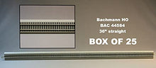 Lionell Bachmann E-Z Track 36" Straights Box of 25 HO Scale