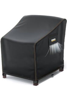 Universal Patio Loveseat Cover, water-resistant Outdoor Furniture Protector, Heavy Duty 420D Oxford Fabric, Windproof with Buckle Straps and Air Vents, Fits Most Loveseats and Chairs