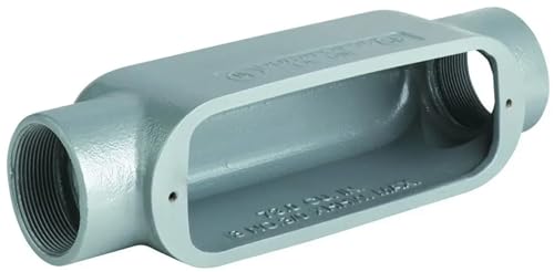 Killark OC-0MCG O Series/DURALOY 5 Series - Malleable Iron Conduit Body with Cover Andgasket - C Type - Hub Size 4" - Volume 320.0 cu. in.