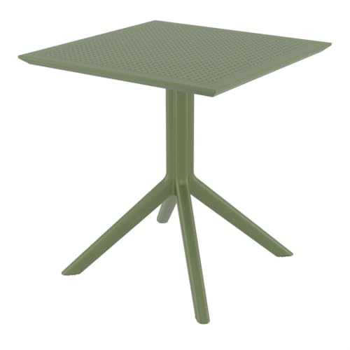 Sky Square Table 27 inch Olive Green