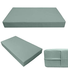 Prolinemax Style1 Twin Size 5PC Outdoor Daybed Cushion Set with Bolster Pillow Green