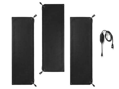 HeatTrak Heated Snow Melting Mats Walkway Kit | 3 Walkway Mats (20"x60") and 1 Power Unit | Heated Outdoor Mats for Walkways and Sidewalks