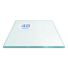 Dulles Glass 48 inch Square Glass Table Top - Tempered - 1/4" Thick Glass Surface, Safe Flat Polished, Eased Corners, Multipurpose for Dining Table, Patio, Coffee and End Table