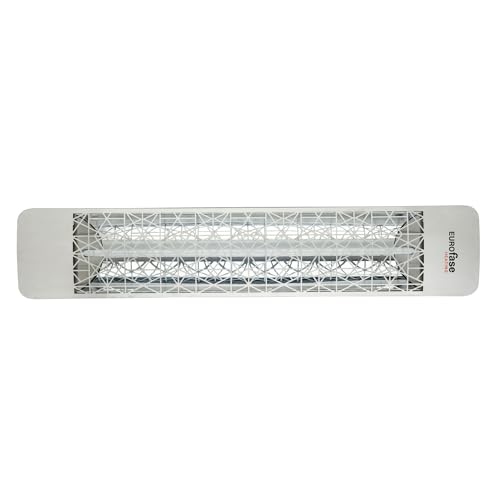 Eurofase EF15120S4 1500W 120V Electric Patio Heater, Stainless Steel