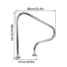 304 Stainless Steel Pools Handrails, Pool Safety Hand Rail with Quick Mount Base and Complete Accessories, Support Up to 250lb, Easy to Install (Color : 1.0MM, Size : B) (1.0MM D)