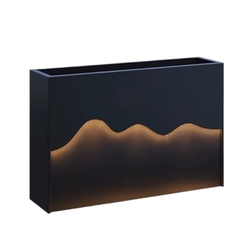 YUHUAWF Garden Bench Solar Powered Luminous Flower Box Planting Trough Planter Box with Bench