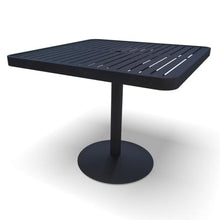 Wabash Valley Hanna Slat Square Outdoor Dining Table - Textured Black