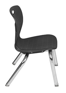 Regency Kee Adjustable Classroom Table Set with 12" Andy Chairs Grey/Black