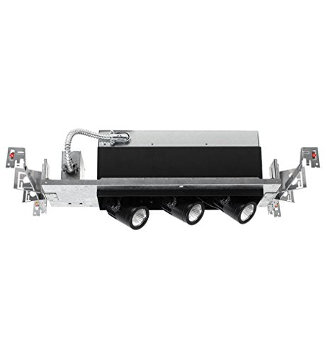 WAC Lighting MT-4LD316N-F930-BK Housing for 3 Light LED Precision Module, Flood, 3000K, 90 Circuit