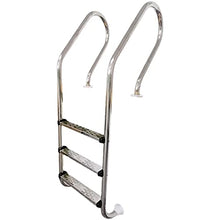 Swimming Pool Ladder Thickened 304 Stainless Steel Water Park Ladder Swimming Pool handrail Climbing Ladder with 3 Layers of Non-Slip Ladder Without Embedded/Silver / 57×38×163cm (Silver 57×