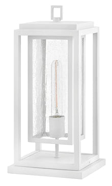 Hinkley Republic Medium Outdoor Pier Mount Lantern, Textured White Finish