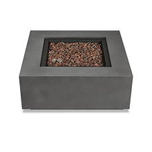 Lakeview Elysian 36-Inch Square Propane Gas Fire Table - Weathered Slate - SC-C9812LP-WSLT