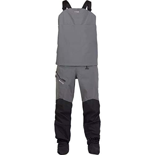 NRS Men's Recoil Gore-TEX Pro Dry Bibs Gray M