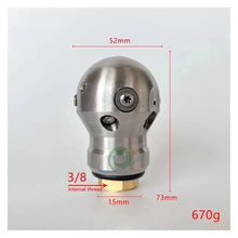 Bolisila Warthog Rotary High Pressure Nozzle 360-degree Rotation Clean Sewer 3/8" City Road Cleaning Household Pipe Cleaning(40L per min)