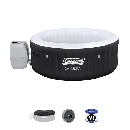 Coleman Inflatable Hot Tub Portable Outdoor Spa Black
