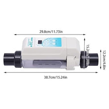 ZIJINGM Chlorine Generator Electrolyser Salt Chlorinator Salt Water System for Pools Self-Cleaning Salt Chlorine Generator for 50 m³ Swimming Pool ，Salt System Salt Water Chlorator (Size : 20)
