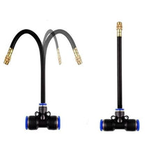 LARPOPKC Sprayer Nozzle with T-Connector Water Mist Nozzle Flexible Pipe Wear-Resistant Plant Watering Tool for Irrigation Systems Atomizing Nozzle + 12mm tee Belt 100pc