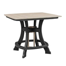 American Furniture Classics Five Piece Square Counter Height Dining Set Weatherwood/Black